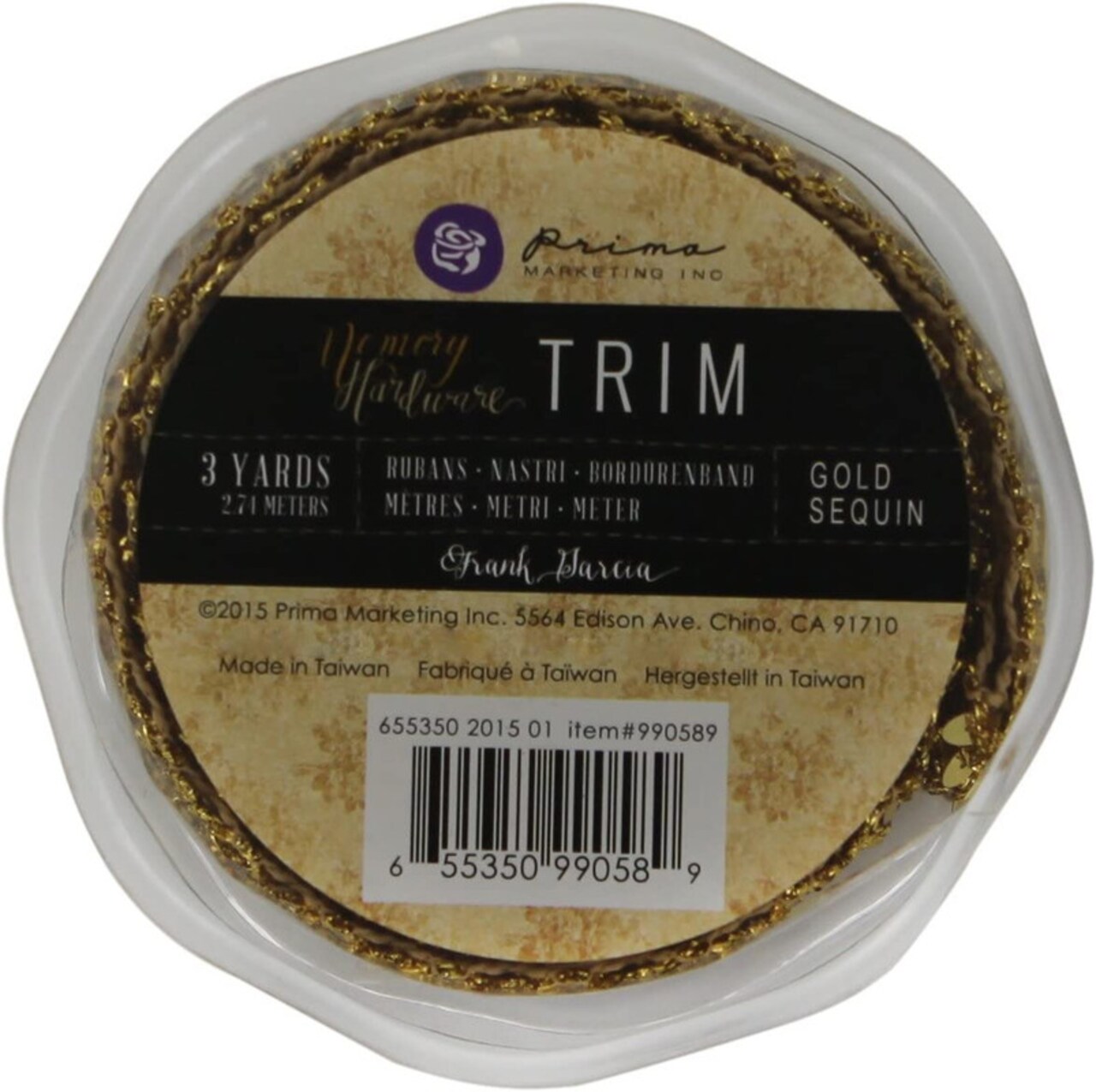 Prima Marketing 655350990589 Memory Hardware Sequin Trim Embellishment